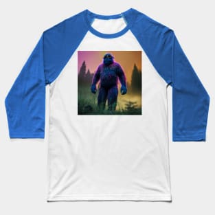 Dope Sasquatch in Nature Baseball T-Shirt